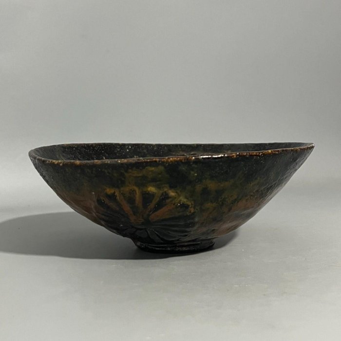 日本帶回，加藤石春，立田錦，樂茶碗，全品原盒，碗身未看到明顯落款