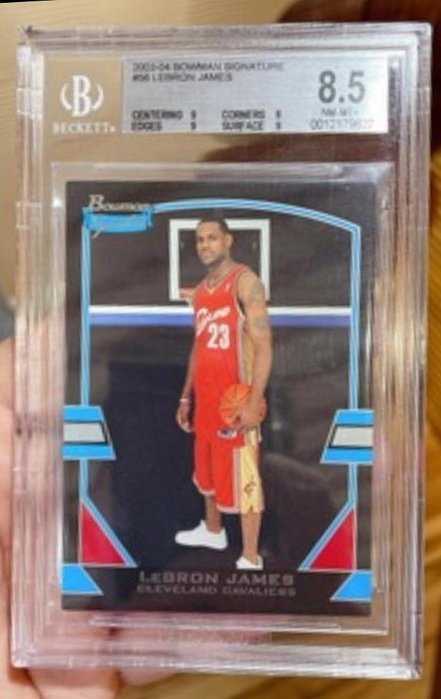 2003-04 Lebron James bowman signature rc BGS 8.5 勒布朗詹姆斯 限量新人卡 高分 無簽名