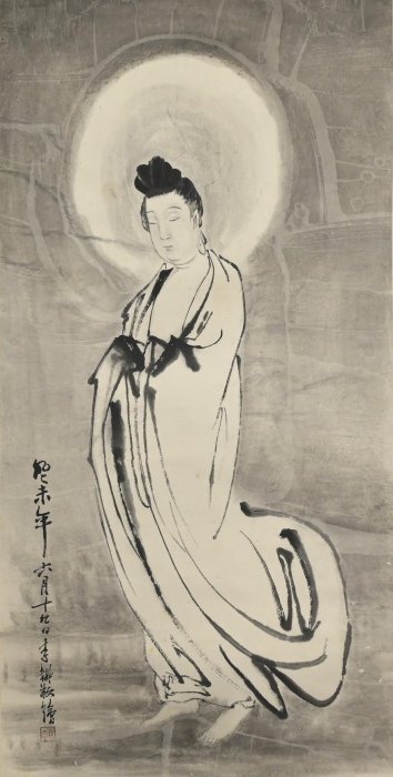 玖隆蕭松和挖寶網XK》託拍李耕觀音水墨畫(04232X) | Yahoo拍賣