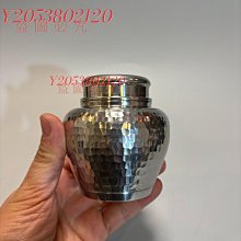 日本中古本錫錫半上錫錫半錫茶葉罐本錫錫罐茶入純手工錘目【同福客棧