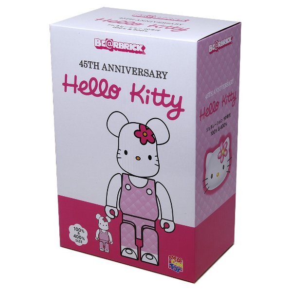 BEETLE BE@RBRICK HELLO KITTY 凱蒂貓45周年90年代白粉熊耳100 400