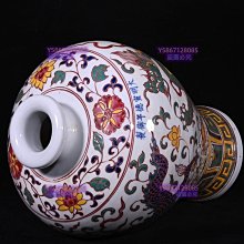 大明宣德年制五彩龍紋梅瓶，高30×21釐米500168 青花五彩琺瑯彩【老窯堂
