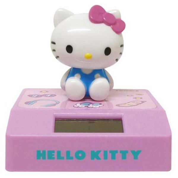 【震撼精品百貨】Hello Kitty 凱蒂貓-日本三麗鷗SANRIO KITTY太陽能公仔擺飾-粉紅*61797
