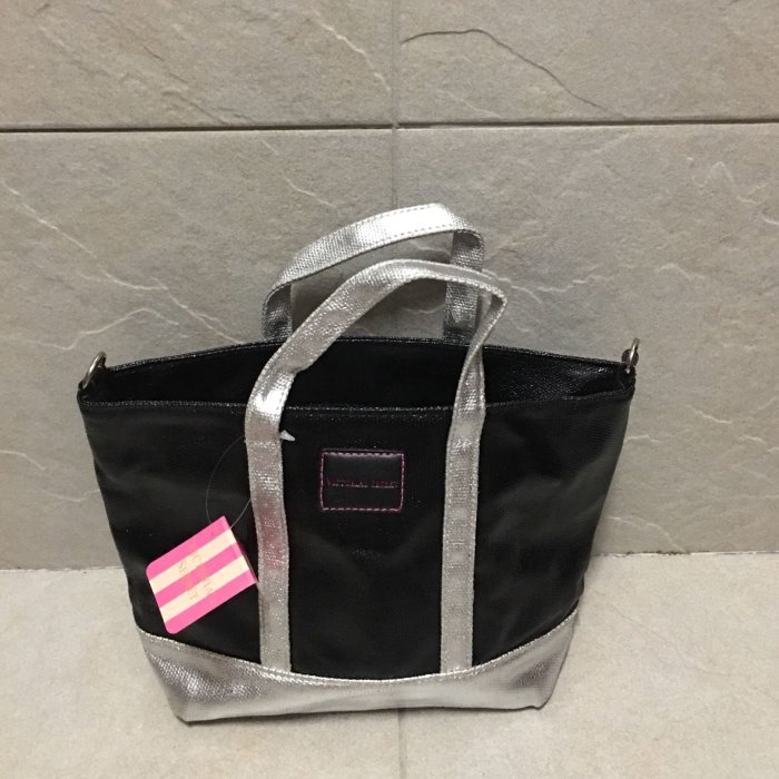 Victoria's Secret 黑銀小手提