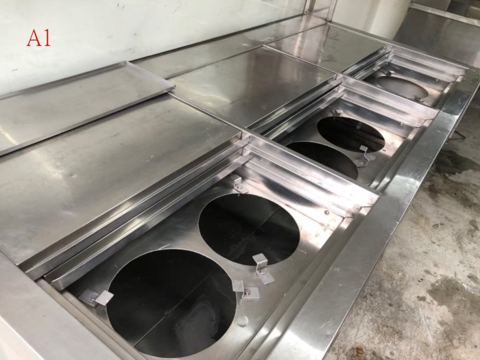 【見康食品】二手設備A1厚板訂製不鏽鋼12孔涼水台、豆花台冰箱(另售刨冰機、雪花粉、仙草粉、芋圓預拌粉、創業、加盟連鎖)