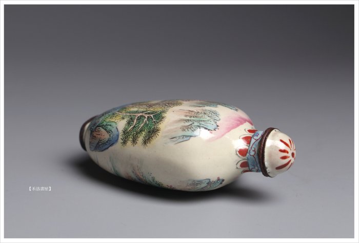 禾洛書屋】U.027 清粉彩鼻煙壺/搪瓷鼻烟壶〈銅胎瓷〉 | Yahoo拍賣