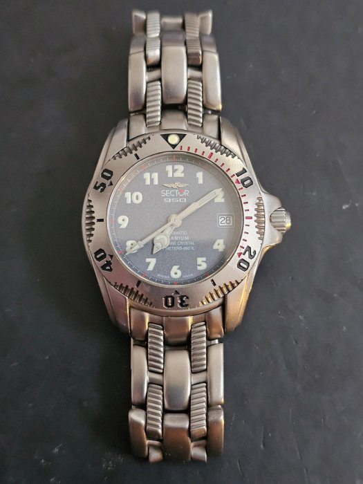 Sector世騰鈦金屬機械自動男錶 競標商品 瑞士錶 手錶 潛水隊長 3300米 超級潛水 灰水鬼 硬漢風格 鋼彈設計 特殊面盤 罕見傳奇 精緻製