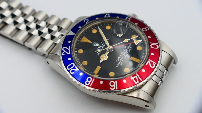 【美好時光】罕見1981年份盒單全膏藥面五珠帶GMT勞力士ROLEX 16750( 1675 16710 16700參考)