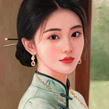 嚴選冷軍经典人物油畫，手工創作尺幅100x70cm，收藏推薦冷軍人物油畫