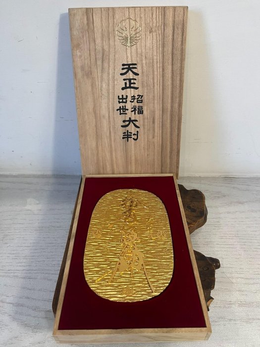 天正大判/230g/純金鍍金/ 招福/出世/24KGP桐箱 天正招福出世大判的價格