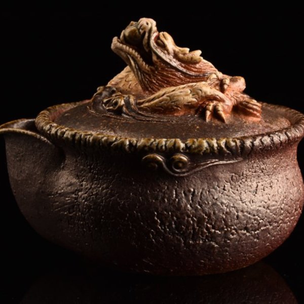 在銘 備前 細工物 宝瓶 「入江光人司風 上手作」 2点/