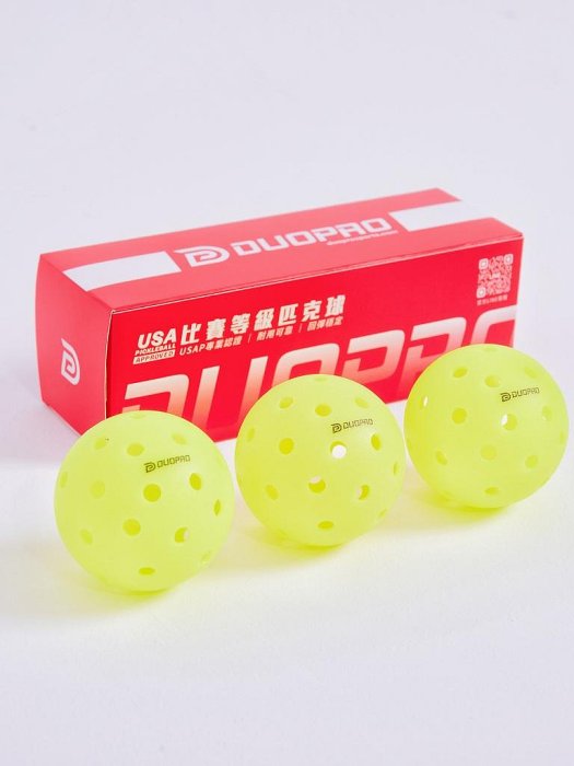 【曼森體育】DUOPRO 40孔 比賽用球 匹克球 一體成型  USAP專業認證 超耐用 Pickleball