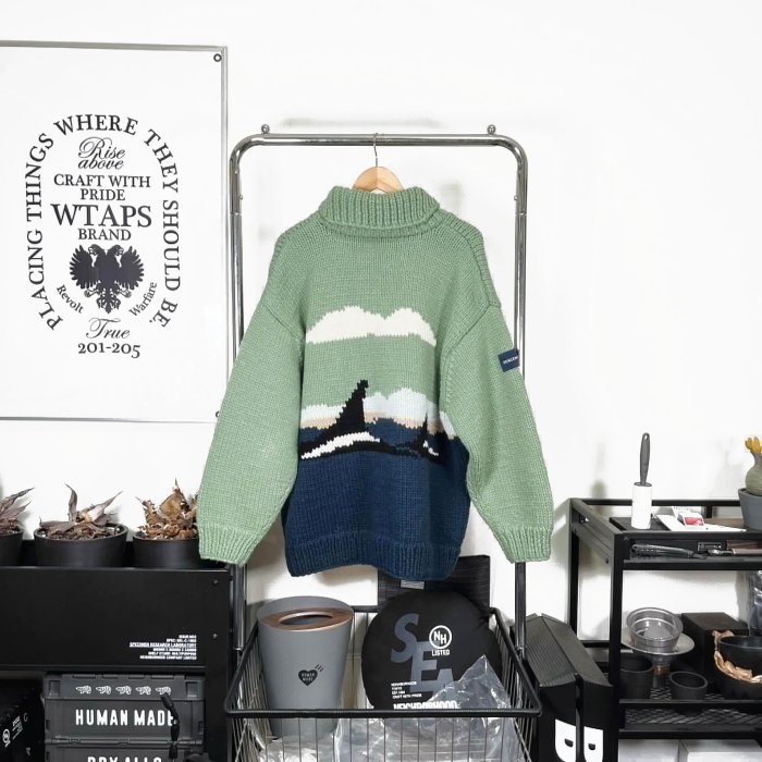 希望商店】 【✓寄賣商品】DESCENDANT SUNKEN COWICHAN SWEATER 23AW