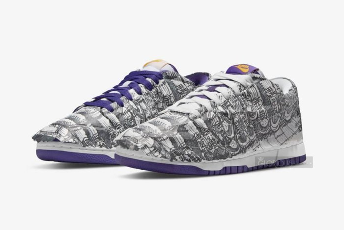 Nike Dunk Low Flip the Old School 白紫陰陽倒鉤DJ4636-100【GL代購
