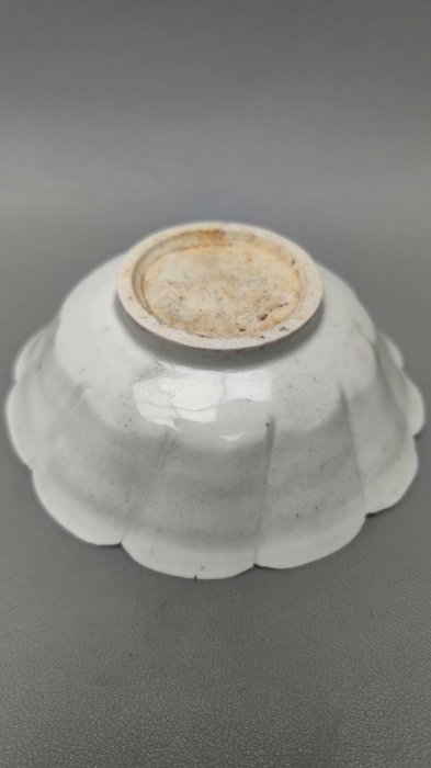 宋代影青葵口洗青白瓷花口碟南定窯小洗釉面極品惜不圓【二手】18352