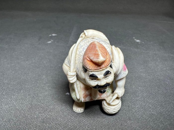 極上七福神擺飾根付印籠天然素材古董擺飾古美術品| Yahoo拍賣