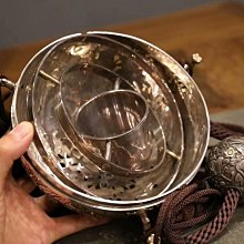 收藏級、殿堂級、日本銀香球款識：水運堂規久造直徑22cm 重2785克純銀