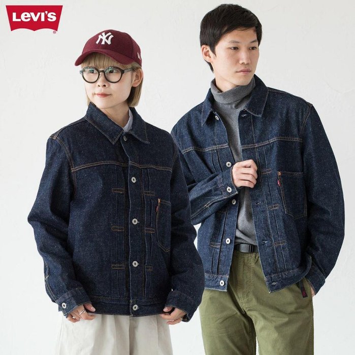 木村著用款現貨【赤耳混麻L號】美國Levi s TYPE I TRUCKER JACKET 深藍