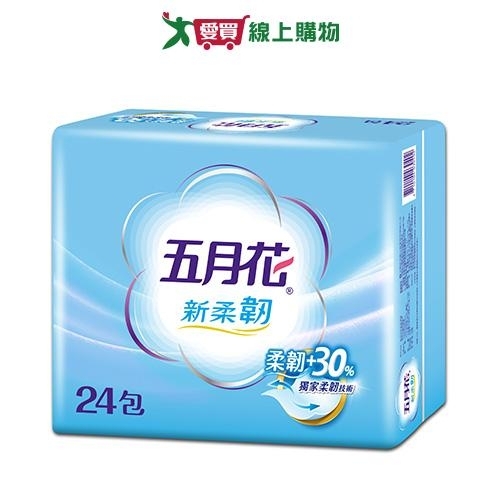 五月花新柔韌抽取式衛生紙100抽x24包【愛買】