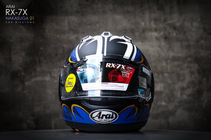 未使用 Arai RX-7X ナカスガ21 XL NAKASUGA 中須賀克行 中須賀克行選手の新レプリカ！ アライヘルメット「RX-7X