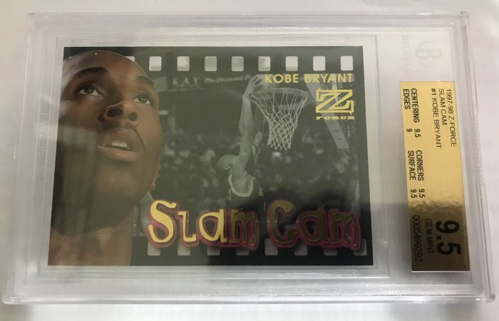 1997-98 Z-FORCE SLAM CAM #1 KOBE BRYANT 【公式通販】