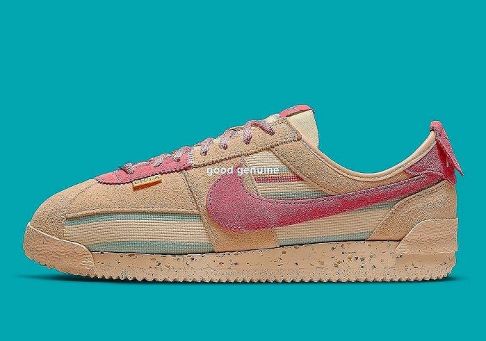 Union x Nike Cortez 黃棕粉休閒百搭滑板鞋DR1413-001 男女鞋【ADIDAS x NIKE】