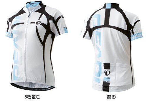 公司貨 2015年全新 PEARL iZUMi PI-W621 抗UV女用短袖車衣 白藍
