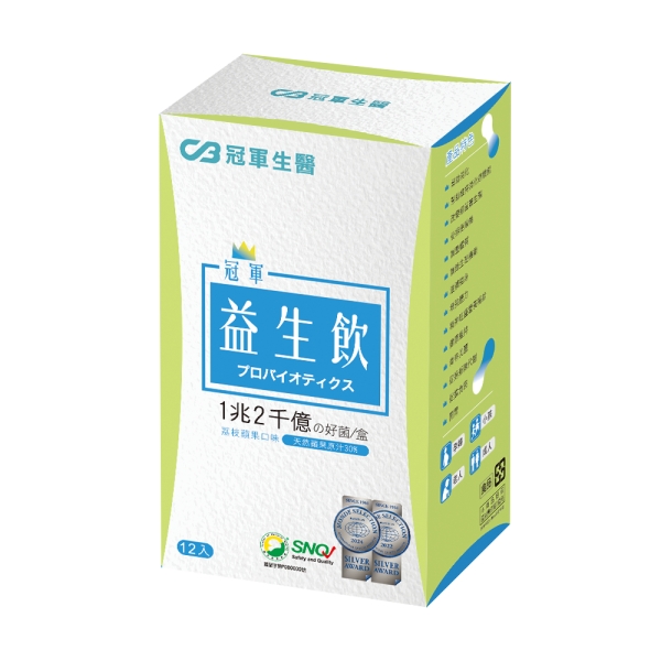 【冠軍生醫】益生飲(12包/盒)x4盒 | 喝的益生菌