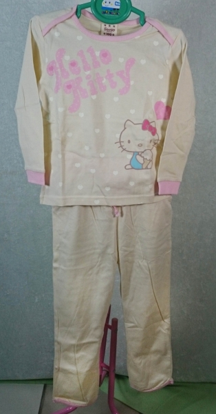 【震撼精品百貨】Hello Kitty 凱蒂貓~童裝 長袖衣褲 粉米