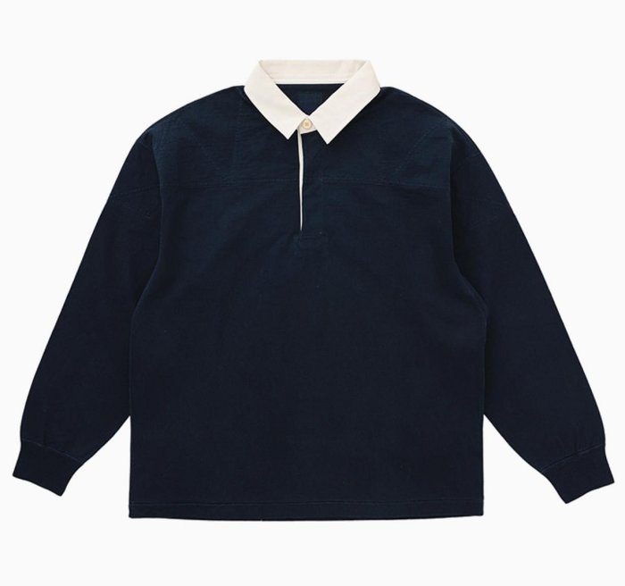 VISVIM 0224905010001 LARKHAM L/S RUGGER (N.D.) POLO上衣。太陽選物