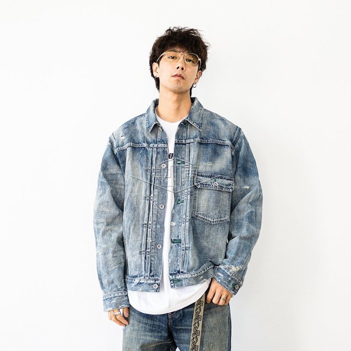 20AW Neighborhood SAVAGE . STOCKMAN TYPE-A C-JKT 破壞牛仔外套