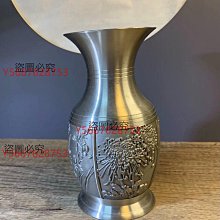 錫製　花瓶 二手】日本回流純錫花瓶純錫制梅蘭竹菊四君子擺花器顏值美品精錫打造