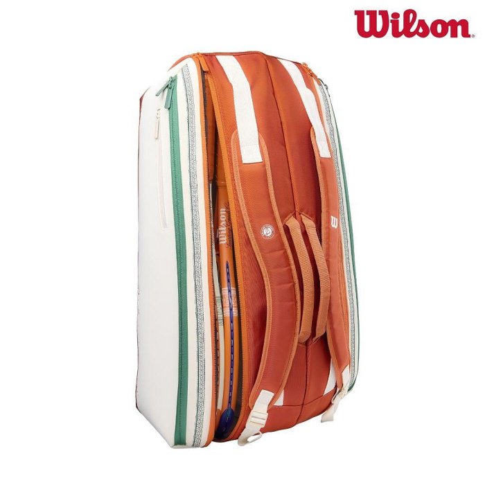 【曼森體育】Wilson ROLAND GARROS 2026 9支裝 網球拍袋RACKET BAG Cream 法網系列
