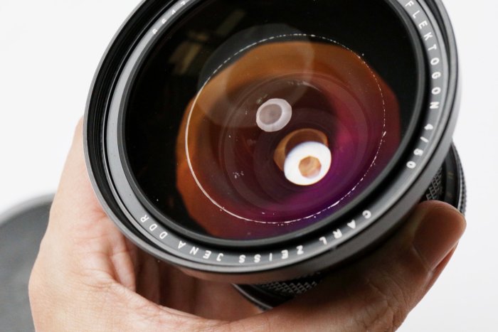 中幅廣角Carl Zeiss Jena DDR MC Flektogon 50mm F4 P6接環MC版可轉GFX