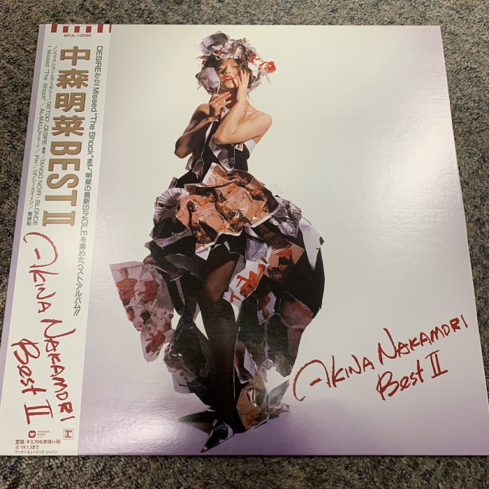 ◆中森明菜 BESTⅡ◆初回生産限定レコード180g重量盤◆WPJL-10098 中森明菜日版精選黑膠BEST II 180g重量盤初回生産限定2018年版絕版