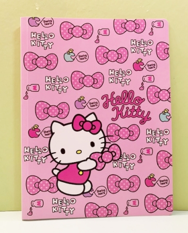 【震撼精品百貨】Hello Kitty 凱蒂貓~三麗鷗 KITTY 日本A4穿孔檔案夾/板-蝴蝶結#06813