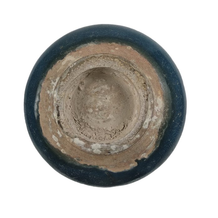 ＊中国古美術/鈞窯天藍釉紫斑百合口玉壺/ A Junyao purple-splashed bowl, Jin - Yuan dynasty 金至元鈞窰