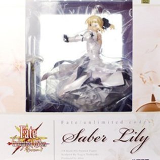 日本正版ALTER Fate/unlimited codes 白Saber Lily 1/8 模型公仔日本