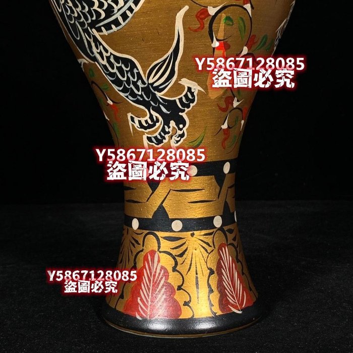 宋汝窯青龍寺御制款彩繪龍紋梅瓶，高29直徑14cm，400287 官窯汝瓷瓷器