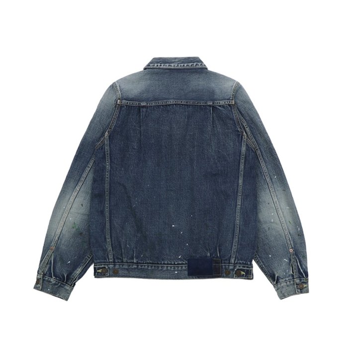 ★VISVIM 2018a/w SS 101 JUMBO DAMAGED(3) 希望商店】VISVIM SS 101 JKT JUMBO DAMAGED 18AW 潑漆油污水洗牛仔