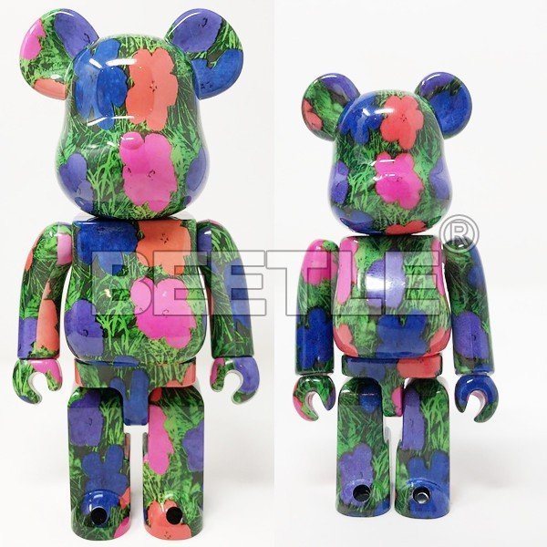 BEETLE BE@RBRICK ANDY WARHOL FLOWERS 藍花安迪沃荷100 400% | Yahoo拍賣