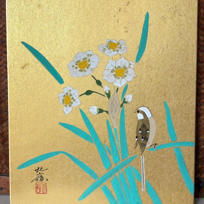 骨董晝道古銅製 水鳥鎮紙 西洋古董黃銅水鳥造型信件夾/裝飾擺件20世紀中期精黃銅制作匠人手作
