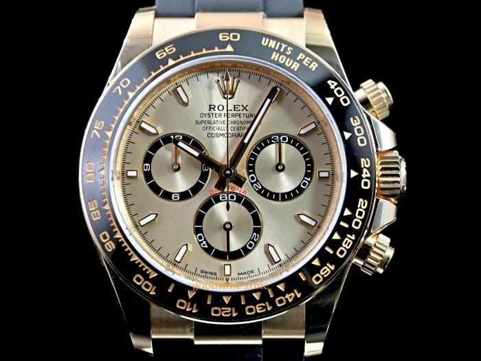 [現貨]ROLEX 勞力士 126518 LN Daytona 全新24/11現貨 Champ 金面 新款快調錶扣 18黃K金 LRK838 126508
