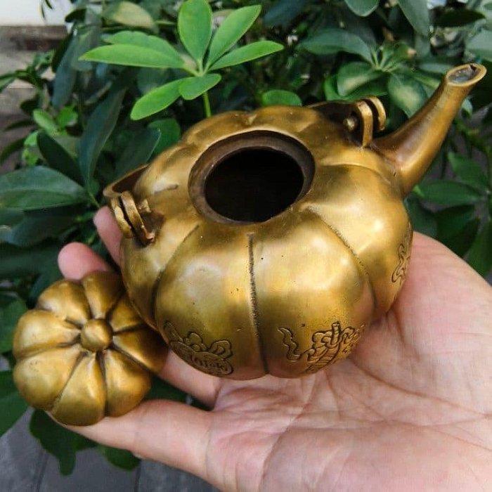 提樑南瓜八寶茶壺酒壺茶道置物煎茶道具| Yahoo拍賣