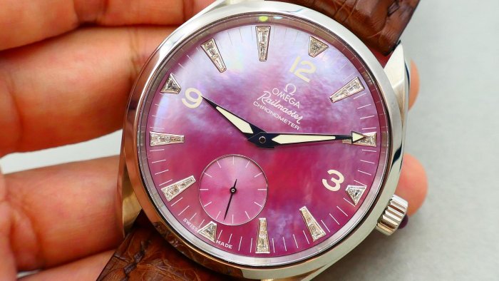 【美好時光】訂價百萬等級少見逸品!OMEGA Railmaster XXL鐵霸貝母面T鑽面