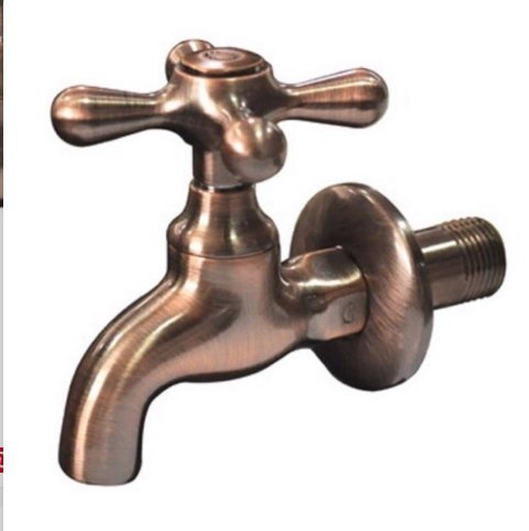 紅古銅陶瓷長栓水龍頭4分1/2 復古工業風古典陶瓷長栓(紅古沙線)27-5515