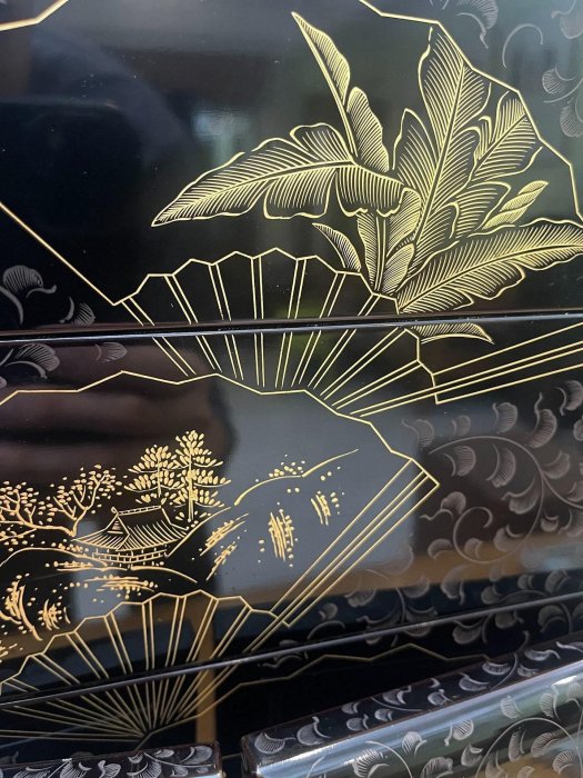 日本漆器沈金漆器輪島涂五重盒金蒔繪茶道具實木胎大漆| Yahoo拍賣