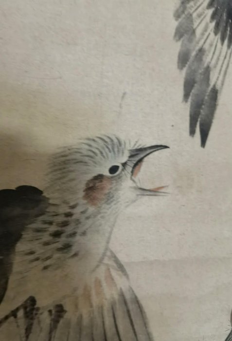 景文　鳥掛軸 美術品・アンティーク・コレクション 景文 鳥掛軸