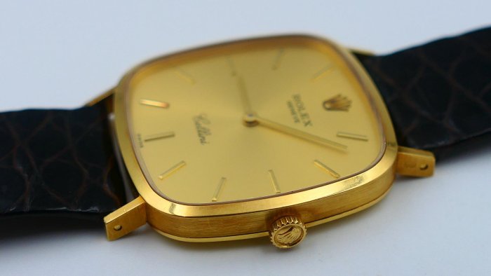 【美好時光】最便宜的男款金錶！ROLEX勞力士4114超薄手上鏈單錶美品勞服保養完成 （ 1803 18038考）