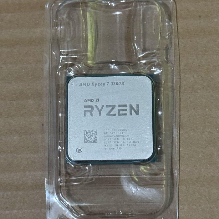 AMD Ryzen7 3700x 3.6ghz 處理器散片cpu r7 3700x 8核16緒 am4 支援pcie4.0